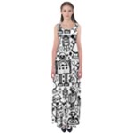 Robot Crowd Empire Waist Maxi Dress