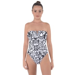Tie Back One Piece Swimsuit 