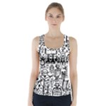Robot Crowd Racer Back Sports Top