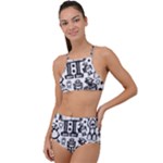 Robot Crowd High Waist Tankini Set