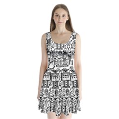 Split Back Mini Dress  