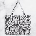 Robot Crowd Medium Tote Bag