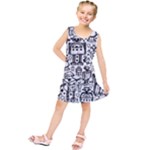 Robot Crowd Kids  Tunic Dress