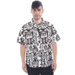 Robot Crowd Men s Short Sleeve Shirt