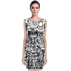 Sleeveless Velvet Midi Dress 