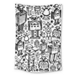 Robot Crowd Large Tapestry