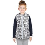 Robot Crowd Kids  Hooded Puffer Vest
