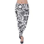 Robot Crowd Velvet Leggings