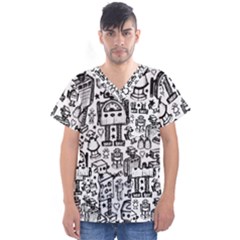 Men s V-Neck Scrub Top 