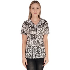 Women s V-Neck Scrub Top 