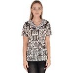 Robot Crowd Women s V-Neck Scrub Top