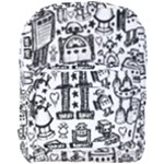 Robot Crowd Full Print Backpack