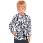 Robot Crowd Kids  Hooded Pullover