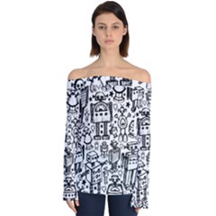 Off Shoulder Long Sleeve Top 