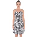 Ruffle Detail Chiffon Dress 