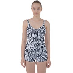 Tie Front Two Piece Tankini 