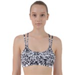 Robot Crowd Line Them Up Sports Bra