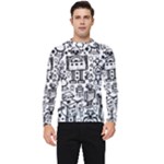 Robot Crowd Men s Long Sleeve Rash Guard