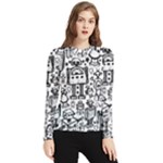 Robot Crowd Women s Long Sleeve Rash Guard