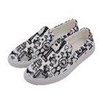 Robot Crowd Women s Canvas Slip Ons