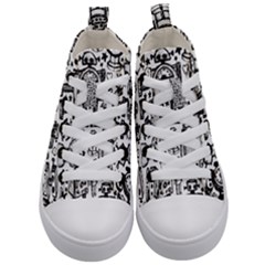 Kids  Mid-Top Canvas Sneakers 