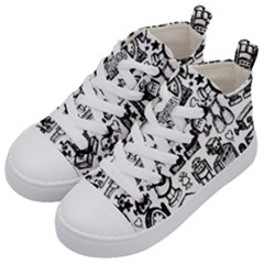 Kids  Mid-Top Canvas Sneakers 