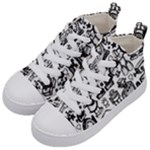 Robot Crowd Kids  Mid-Top Canvas Sneakers