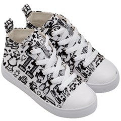 Kids  Mid-Top Canvas Sneakers 