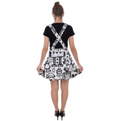 Velvet Suspender Skater Skirt 
