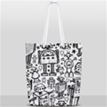 Robot Crowd Full Print Rope Handle Tote (Small)