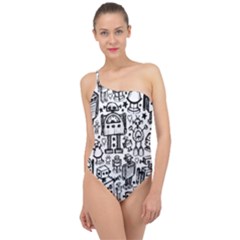 Classic One Shoulder Swimsuit 