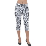 Robot Crowd Lightweight Velour Capri Leggings 