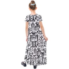 Kids  Short Sleeve Maxi Dress 