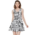 Robot Crowd Inside Out Reversible Sleeveless Dress