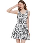 Robot Crowd Inside Out Racerback Dress