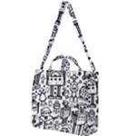 Robot Crowd Square Shoulder Tote Bag