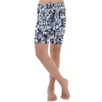 Robot Crowd Kids  Lightweight Velour Cropped Yoga Leggings