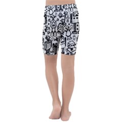 Kids  Lightweight Velour Cropped Yoga Leggings 