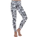 Robot Crowd Kids  Lightweight Velour Classic Yoga Leggings