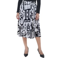 Classic Velour Midi Skirt  