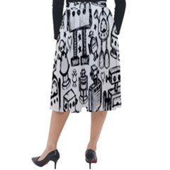 Classic Velour Midi Skirt  