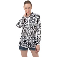 Long Sleeve Satin Shirt 