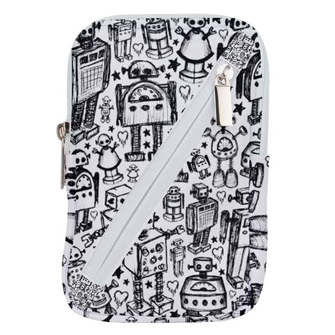 Robot Crowd Belt Pouch Bag (Large) from ArtsNow.com