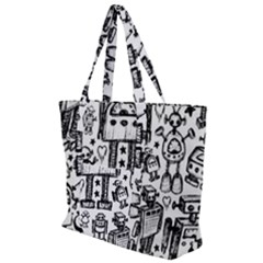 Zip Up Canvas Bag 