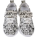 Robot Crowd Kids  Velcro Strap Shoes