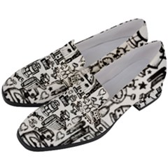Women s Chunky Heel Loafers 