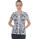 Robot Crowd Short Sleeve Zip Up Jacket