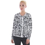 Robot Crowd Velvet Zip Up Jacket