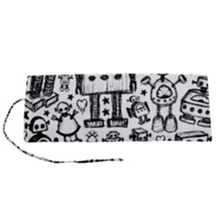 Robot Crowd Roll Up Canvas Pencil Holder (S) from ArtsNow.com