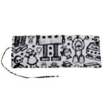Robot Crowd Roll Up Canvas Pencil Holder (S)